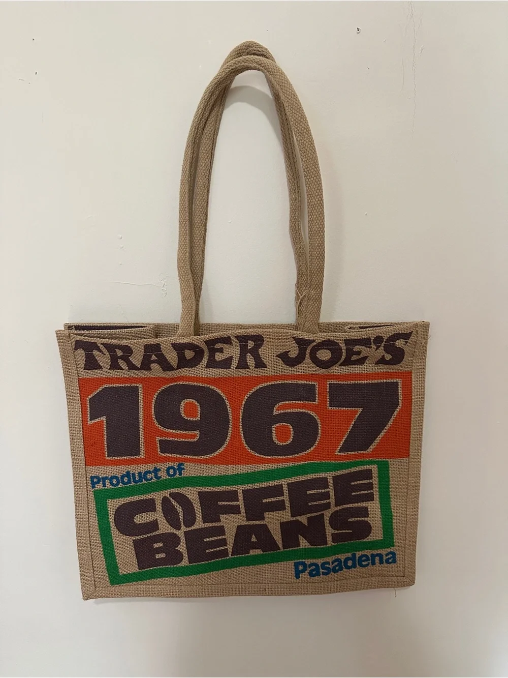 TRADER JOES COLLECTABLE - 1967 COFFEE BEAN BAG